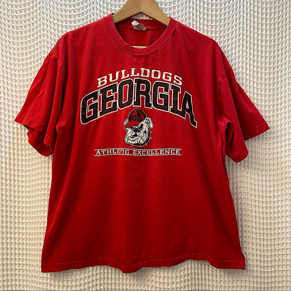 Vintage 90s UGA BULLDOGS Champs Double Stitch T Shirt